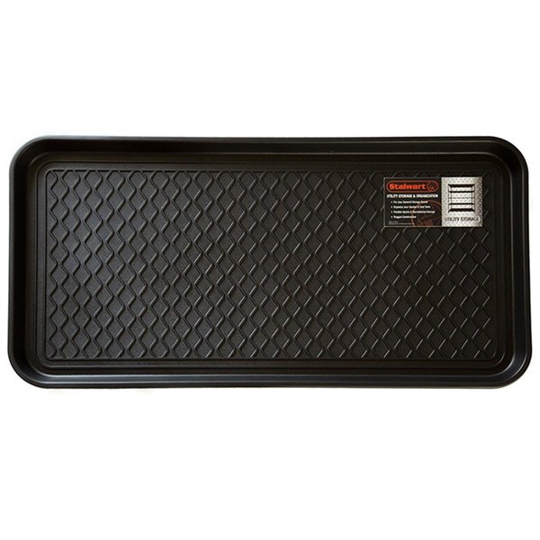 Stalwart 30 x 15 x 1.25 in. Eco Friendly Utility Boot Tray Mat Black 75-ST6012